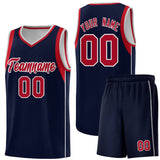 Custom Unique Sleeve Color Block Classic Sets Sports Uniform Basketball Jersey Text Logo Number