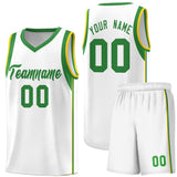 Custom Unique Sleeve Color Block Classic Sets Sports Uniform Basketball Jersey Printed Logo Number