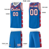 Custom Royal Mosaic Stars Pattern Sports Uniform Basketball Jersey