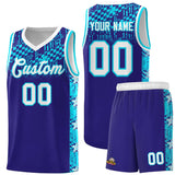 Custom Royal Mosaic Stars Pattern Sports Uniform Basketball Jersey