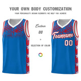 Custom Royal Mosaic Stars Pattern Sports Uniform Basketball Jersey