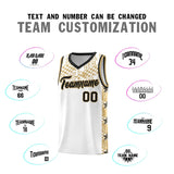 Custom White Mosaic Stars Pattern Sports Uniform Basketball Jersey