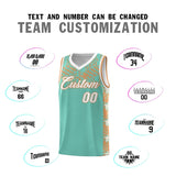 Custom Bright Green Mosaic Stars Pattern Sports Uniform Basketball Jersey