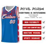 Custom Royal Mosaic Stars Pattern Sports Uniform Basketball Jersey