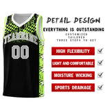 Custom Black Mosaic Stars Pattern Sports Uniform Basketball Jersey