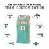 Custom Bright Green Mosaic Stars Pattern Sports Uniform Basketball Jersey