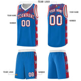 Custom Royal Mosaic Stars Pattern Sports Uniform Basketball Jersey