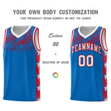 Custom Royal Mosaic Stars Pattern Sports Uniform Basketball Jersey