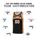 Custom Black Mosaic Stars Pattern Sports Uniform Basketball Jersey