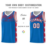 Custom Royal Mosaic Stars Pattern Sports Uniform Basketball Jersey