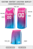 Custom Tank Top Gradient Design Irregular Shapes Pattern Sports Uniform Basketball Jersey