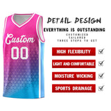 Custom Tank Top Gradient Design Irregular Shapes Pattern Sports Uniform Basketball Jersey