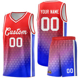 Custom Gradient Design Irregular Shapes Pattern Sports Uniform Basketball Jersey For Adult