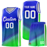 Custom Tank Top Gradient Design Irregular Shapes Pattern Sports Uniform Basketball Jersey