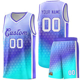 Custom Tank Top Gradient Design Irregular Shapes Pattern Sports Uniform Basketball Jersey