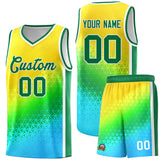 Custom Tank Top Gradient Design Irregular Shapes Pattern Sports Uniform Basketball Jersey