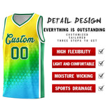 Custom Tank Top Gradient Design Irregular Shapes Pattern Sports Uniform Basketball Jersey