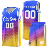 Custom Gradient Design Irregular Shapes Pattern Sports Uniform Basketball Jersey For Adult