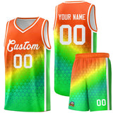 Custom Tank Top Gradient Design Irregular Shapes Pattern Sports Uniform Basketball Jersey