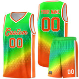 Custom Tank Top Gradient Design Irregular Shapes Pattern Sports Uniform Basketball Jersey
