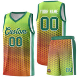 Custom Tank Top Gradient Design Irregular Shapes Pattern Sports Uniform Basketball Jersey