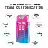 Custom Gradient Design Irregular Shapes Pattern Sports Uniform Basketball Jersey Text Logo Number