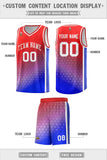 Custom Gradient Design Irregular Shapes Pattern Sports Uniform Basketball Jersey Printed Logo Number