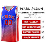 Custom Gradient Design Irregular Shapes Pattern Sports Uniform Basketball Jersey Text Logo Number