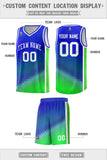 Custom Gradient Design Irregular Shapes Pattern Sports Uniform Basketball Jersey Text Logo Number