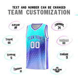 Custom Gradient Design Irregular Shapes Pattern Sports Uniform Basketball Jersey Text Logo Number