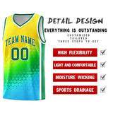Custom Gradient Design Irregular Shapes Pattern Sports Uniform Basketball Jersey Text Logo Number