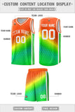 Custom Gradient Design Irregular Shapes Pattern Sports Uniform Basketball Jersey Text Logo Number