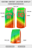 Custom Gradient Design Irregular Shapes Pattern Sports Uniform Basketball Jersey Text Logo Number