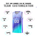 Custom Personalized Gradient Design Irregular Shapes Pattern Sports Uniform Basketball Jersey