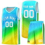 Custom Gradient Design Irregular Shapes Pattern Sports Uniform Basketball Jersey For Youth