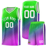 Custom Gradient Design Irregular Shapes Pattern Sports Uniform Basketball Jersey For Youth