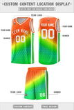 Custom Personalized Gradient Design Irregular Shapes Pattern Sports Uniform Basketball Jersey
