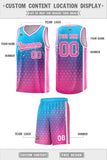 Custom Gradient Design Irregular Shapes Pattern Sports Uniform Basketball Jersey For Unisex