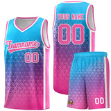 Custom Gradient Design Irregular Shapes Pattern Sports Uniform Basketball Jersey For Unisex