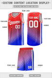 Custom Gradient Design Irregular Shapes Pattern Sports Uniform Basketball Jersey For Unisex