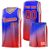Custom Tailor Made Gradient Design Irregular Shapes Pattern Sports Uniform Basketball Jersey
