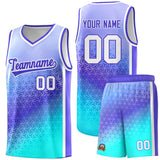 Custom Tailor Made Gradient Design Irregular Shapes Pattern Sports Uniform Basketball Jersey