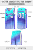 Custom Tailor Made Gradient Design Irregular Shapes Pattern Sports Uniform Basketball Jersey