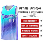 Custom Tailor Made Gradient Design Irregular Shapes Pattern Sports Uniform Basketball Jersey