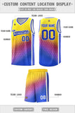 Custom Gradient Design Irregular Shapes Pattern Sports Uniform Basketball Jersey For Unisex