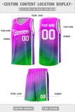 Custom Gradient Design Irregular Shapes Pattern Sports Uniform Basketball Jersey For Unisex