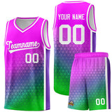 Custom Gradient Design Irregular Shapes Pattern Sports Uniform Basketball Jersey For Unisex