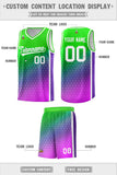 Custom Gradient Design Irregular Shapes Pattern Sports Uniform Basketball Jersey For Unisex