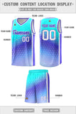 Custom Traditional Gradient Design Irregular Shapes Pattern Sports Uniform Basketball Jersey