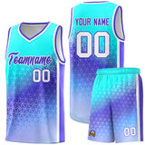 Custom Traditional Gradient Design Irregular Shapes Pattern Sports Uniform Basketball Jersey